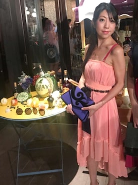 「CUSTOM MADE（カスタムメイド）のアイテム」を使った、euro flat PRESS lisaさん（レディース・157cm）の夏コーディネート