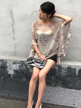 euro flat PRESS lisaさん（レディース・157cm）の夏コーディネート