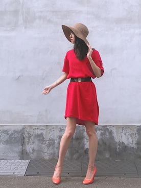 euro flat PRESS lisaさん（レディース・157cm）の夏コーディネート