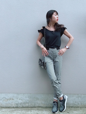 euro flat PRESS lisaさんの「Daniel Wellington(ダニエルウェリントン)/ Classic 36ｍｍ」を使ったコーディネート