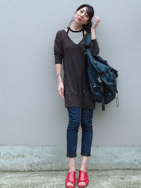 euro flat PRESS lisaさん（レディース・157cm）の秋コーディネート