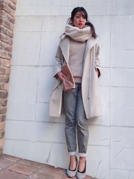 「ファースヌード」｜euro flat PRESS lisaさん（レディース・157cm）の冬コーディネート
