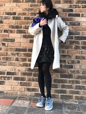 「CUSTOM MADE（カスタムメイド）のアイテム」を使った、euro flat PRESS lisaさん（レディース・157cm）の冬コーディネート