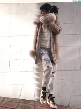 euro flat PRESS lisaさん(レディース・157cm)の冬コーディネート