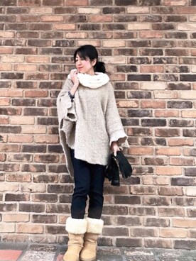 euro flat PRESS lisaさん（レディース・157cm）の冬コーディネート