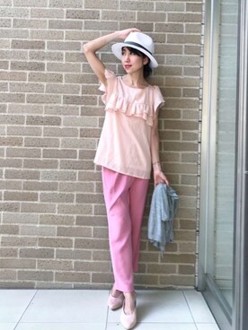 「ジュエリー」｜euro flat PRESS lisaさん（レディース・157cm）の春コーディネート