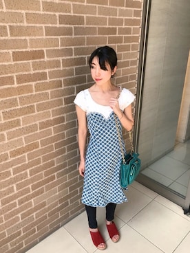 「BCBGMAXAZRIA（ビーシービージーマックスアズリア）のアイテム」を使った、euro flat PRESS lisaさん（レディース・157cm）の春コーディネート
