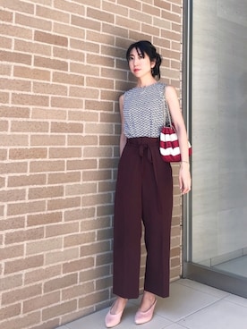 「Plush&Lush（プラッシュアンドラッシュ）のアイテム」を使った、euro flat PRESS lisaさん（レディース・157cm）の夏コーディネート