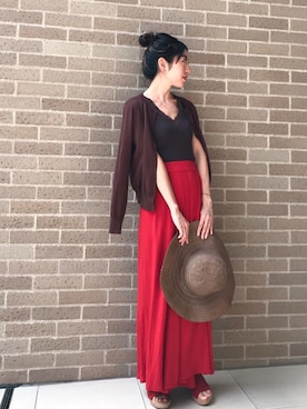 euro flat PRESS lisaさん（レディース・157cm）の夏コーディネート