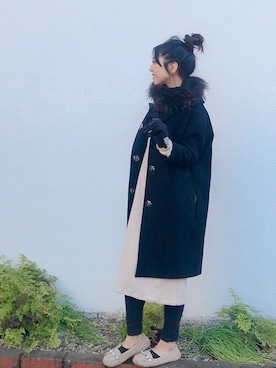 euro flat PRESS lisaさん（レディース・157cm）の冬コーディネート