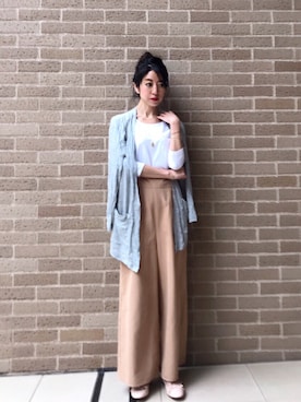 「ＵＶカット」｜「アイテム（サロペット/オーバーオール）」を使った、euro flat PRESS lisaさん（レディース・157cm）の春コーディネート