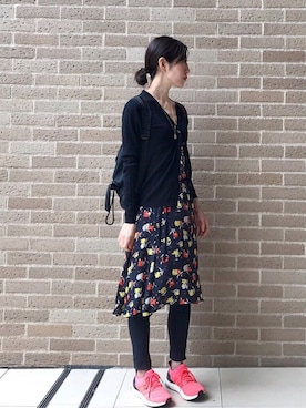 「JOHN SMEDLEY（ジョンスメドレー）のアイテム」を使った、euro flat PRESS lisaさん（レディース・157cm）の春コーディネート