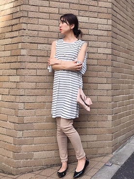 「LANVIN（ランバン）のアイテム（バッグ）」を使った、euro flat PRESS lisaさん（レディース・157cm）の夏コーディネート