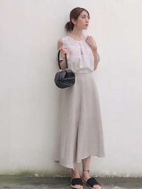 euro flat PRESS lisaさん（レディース・157cm）の夏コーディネート