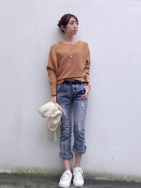 euro flat PRESS lisaさん（レディース・157cm）の秋コーディネート