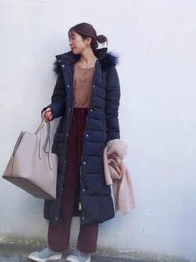 euro flat PRESS lisaさん（レディース・157cm）の冬コーディネート