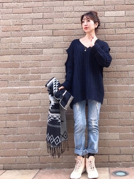 euro flat PRESS lisaさん（レディース・157cm）の冬コーディネート