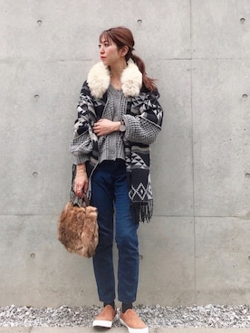 euro flat PRESS lisaさん(レディース・157cm)の冬コーディネート