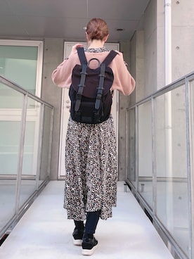 「ZARAワンピース」｜euro flat PRESS lisaさん（レディース・157cm）の冬コーディネート