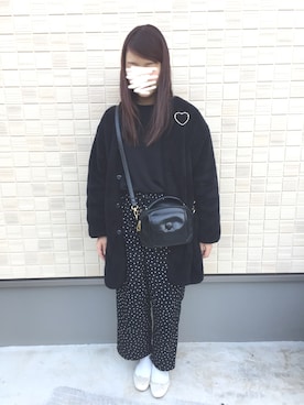 Rikaさん（レディース・162cm）の冬コーディネート