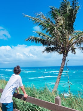 「hawaii」｜「アイテム（その他）」を使った、りゅーちゃんᗦ↞︎◃︎さん（メンズ・168cm）の夏コーディネート