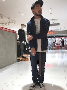 「grn」｜「アイテム（ブルゾン）」を使った、itayaさん（メンズ・165cm）の冬コーディネート