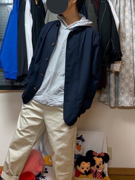 「COMME　CA COMMUNE（コムサコミューン）のアイテム（ブルゾン）」を使った、戯風さん（メンズ・164cm）の冬コーディネート