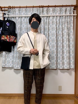 「Steven Alan（スティーブンアラン）のアイテム（カバーオール）」を使った、戯風さん（メンズ・164cm）の秋コーディネート