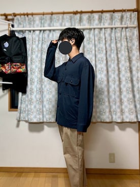 「417 EDIFICE（フォーワンセブンエディフィス）のアイテム（その他パンツ）」を使った、戯風さん（メンズ・164cm）の秋コーディネート
