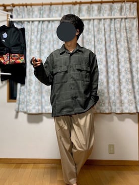 「417 EDIFICE（フォーワンセブンエディフィス）のアイテム（その他パンツ）」を使った、戯風さん（メンズ・164cm）の秋コーディネート