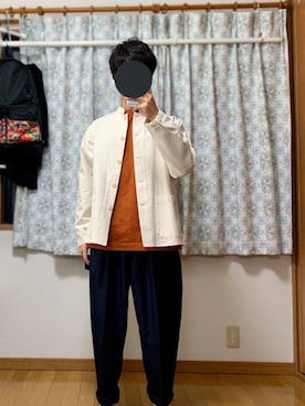 「Steven Alan（スティーブンアラン）のアイテム（カバーオール）」を使った、戯風さん（メンズ・164cm）の秋コーディネート