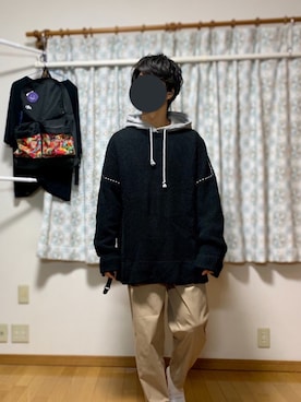 「417 EDIFICE（フォーワンセブンエディフィス）のアイテム（その他パンツ）」を使った、戯風さん（メンズ・164cm）の冬コーディネート