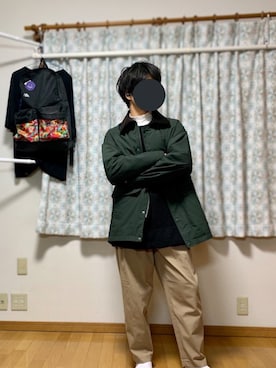 「417 EDIFICE（フォーワンセブンエディフィス）のアイテム（その他パンツ）」を使った、戯風さん（メンズ・164cm）の冬コーディネート