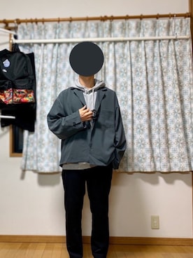 「DOOPZ（ドープス）のアイテム（パーカー）」を使った、戯風さん（メンズ・164cm）の冬コーディネート