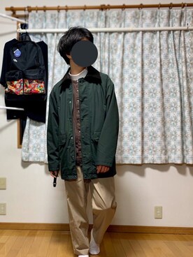 「417 EDIFICE（フォーワンセブンエディフィス）のアイテム（その他パンツ）」を使った、戯風さん（メンズ・164cm）の冬コーディネート