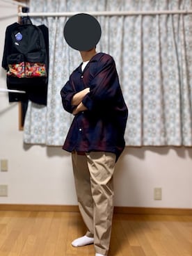 「417 EDIFICE（フォーワンセブンエディフィス）のアイテム（その他パンツ）」を使った、戯風さん（メンズ・164cm）の冬コーディネート