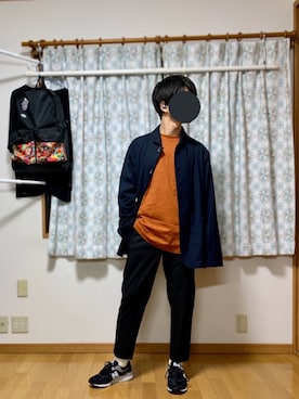 「COMME　CA COMMUNE（コムサコミューン）のアイテム（ブルゾン）」を使った、戯風さん（メンズ・164cm）の冬コーディネート