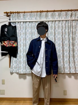 「417 EDIFICE（フォーワンセブンエディフィス）のアイテム（その他パンツ）」を使った、戯風さん（メンズ・164cm）の春コーディネート
