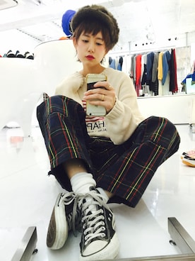 「JUNYA WATANABE COMME des GARCONS（ジュンヤワタナベコムデギャルソン）のアイテム」を使った、yuiさん（レディース・167cm）の冬コーディネート
