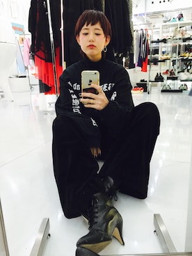 「TABOO（タブー）のアイテム」を使った、yuiさん（レディース・167cm）の冬コーディネート