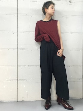 「ショートヘア」｜yuiさん（レディース・167cm）の夏コーディネート