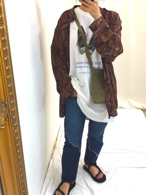 TODAYFUL（トゥデイフル）の「ジョーゼットペイズリーシャツ（シャツ