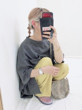 「おうちファッション」｜MARIAさん（レディース・148cm）の春コーディネート