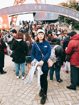 「roots（ルーツ）のアイテム（トップス）」を使った、Edenさん（レディース・163cm）の冬コーディネート