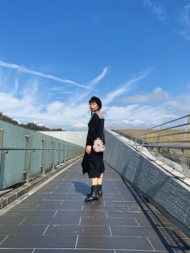 「Kenneth Cole（ケネスコール）のアイテム」を使った、Edenさん（レディース・163cm）の冬コーディネート
