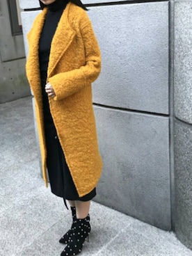 「アイテム（ブーティ）」を使った、agot.さん（レディース・165cm）の秋コーディネート