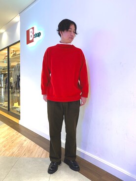 赤セーター のメンズ人気ファッションコーディネート Wear