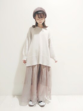 「アイレット」｜ゆいさん（レディース・147cm）の秋コーディネート