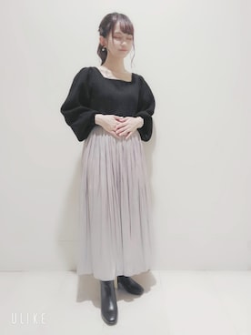 「バックリボン」｜ゆいさん（レディース・147cm）の秋コーディネート