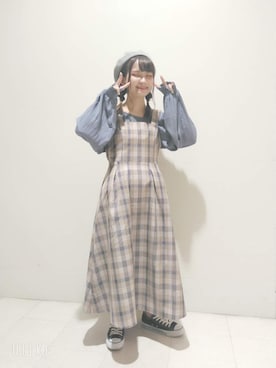 「ラブアンドピース2020」｜「アイテム（ワンピース/ドレス）」を使った、ゆいさん（レディース・147cm）の秋コーディネート
